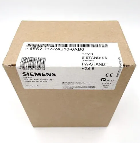 1PC Siemens 6ES7 317-2AJ10-0AB0 CPU 6ES7317-2AJ10-0AB0 New In Box