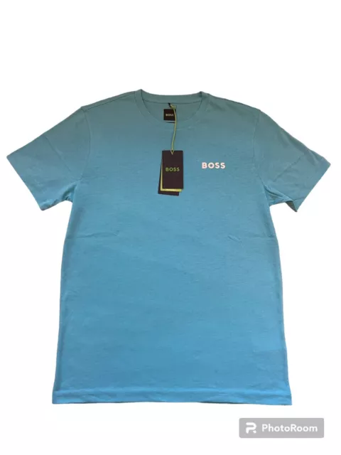 T-shirt da uomo blu Hugo Boss Formula E troppo t-shirt taglia media M nuova