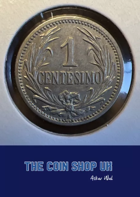 Uruguay 1909 copper-nickel centesimo
