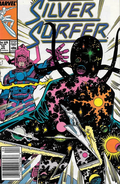 SILVER SURFER (Vol. 3) #10 F,  Newsstand, Marvel Comics, 1988 Stock Image