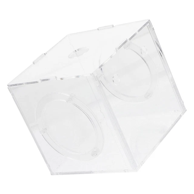 Scatola Porta Fazzoletti In Acrilico Con Coperchio In Bambù - Contenitore Trasparente Per Fazzoletti Da Naso E Asciugatutto, 17.8x11.9x9.7cm - 3