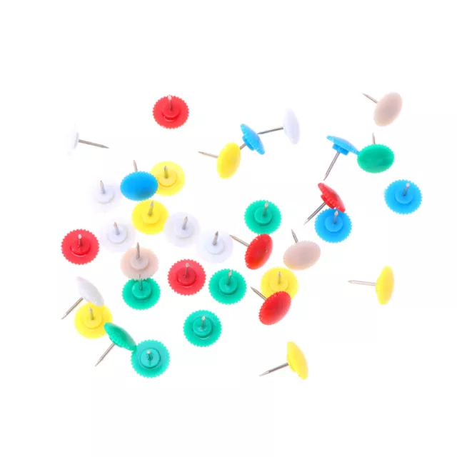 50pcs Push Pin Office Tacks Map Pin Bulletin Board Pushpins Plastic Push Pin