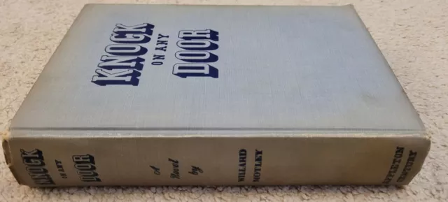 Willard Motley Signed Book African American Chicago Defender Hull House Founder