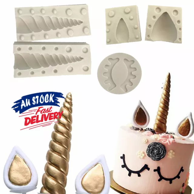 Sugarcraft Silicone Unicorn Horse Chocolate Fondant Soap Mold Cake Mould Cookies