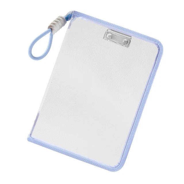 CLEAR PVC FILE Bag Water Resistant File Organiser With Handle Letter ...