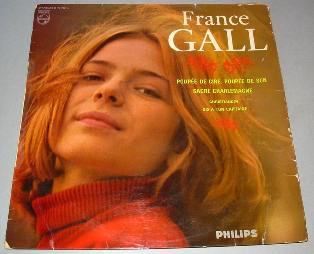 FRANCE GALL POUPÉE de cire poupée de son EUROVISION 1965 POCHETTE SEULE