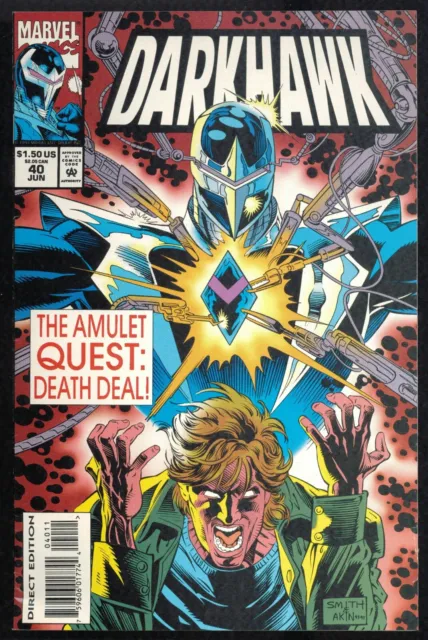 Darkhawk #40 VF- low print run 1994 Marvel