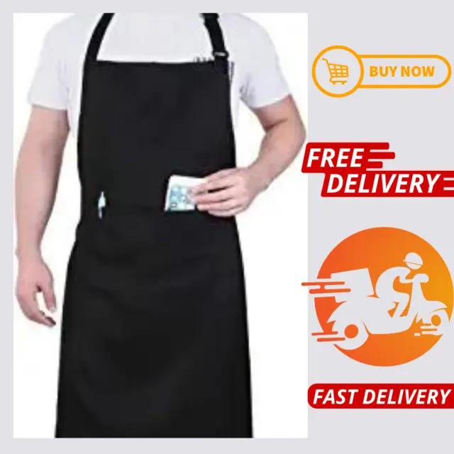 Work Aprons Heavy Duty Shop Work Apron With 2 Pockets Adjustable For Men/Women
