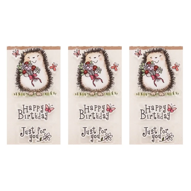 3 stücke klare stempel transparent dichtstempel für diy scrapbooking handwerk fo