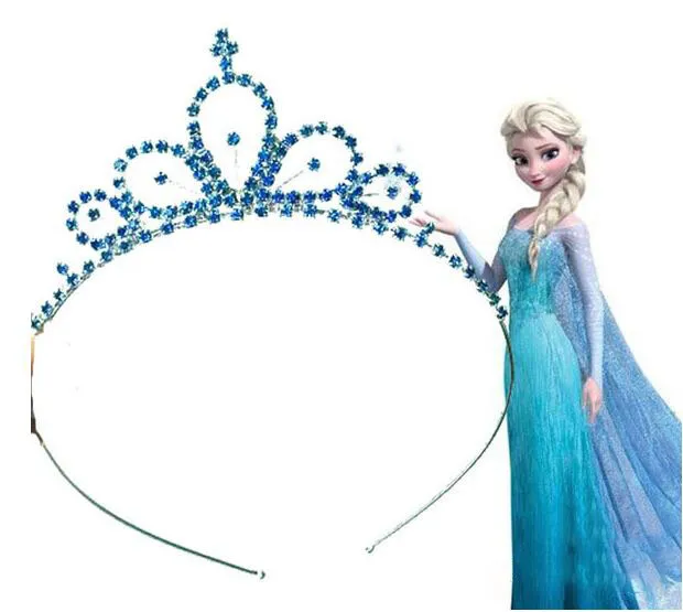 Girls Kids Rhinestone Headband Princess Crown Diamante Crystal Tiara Party Crown
