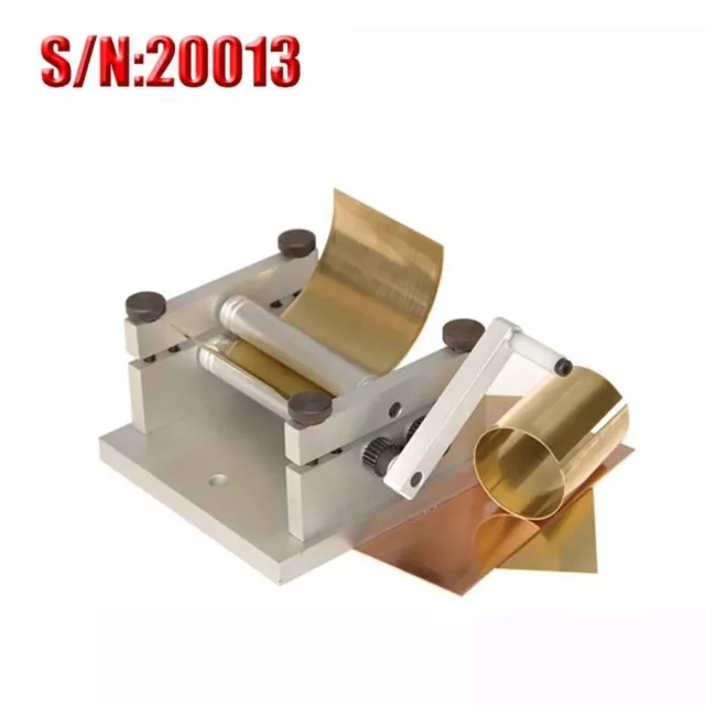Manual Plate Rolling Machine Soft Metal/Tube Sheet Bending Machine S/N: 20013
