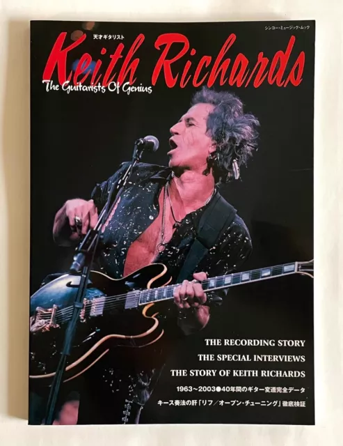 Keith Richards The Guitarists Of Genius Japan Book 2003 Tab Rolling Stones C04