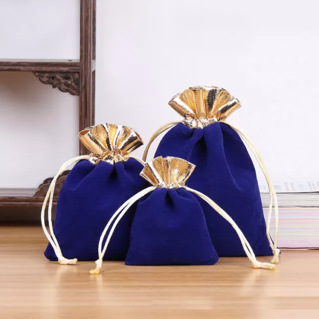 Velvet Pouches Drawstring Jewellery Gift Bag Wedding Party Favour Wrap 10-100pcs