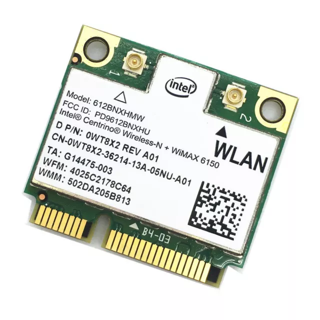 Scheda WiFi Intel 6150 612BNXHMW wireless 300 Mbps DUAL BAND 802.11n MINI PCI-E