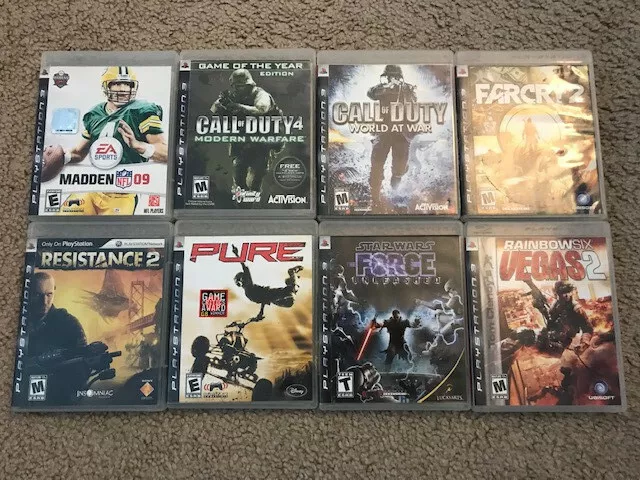 LOT of 8 Playstation 3 Games PS3 (Used)  Good Condition