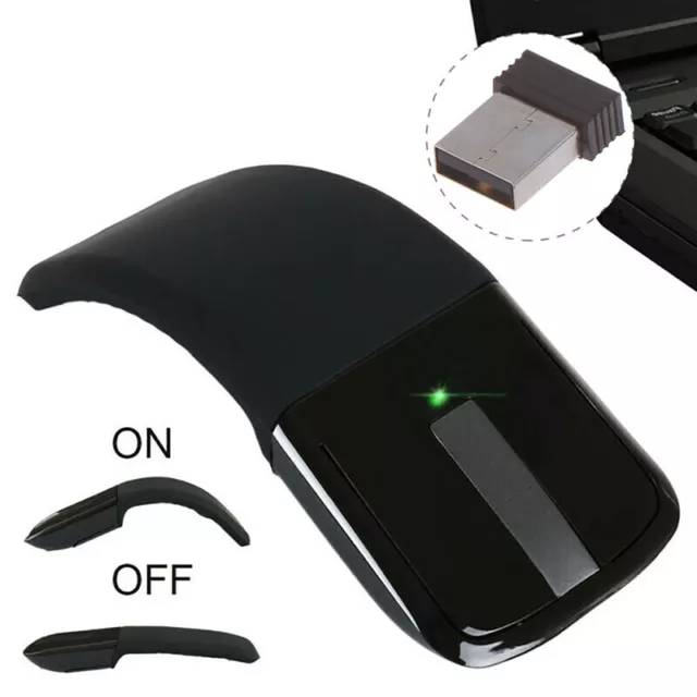 Wireless Mini Wireless Mouse Wireless Arc Touch Foldable Microsoft Surface #km