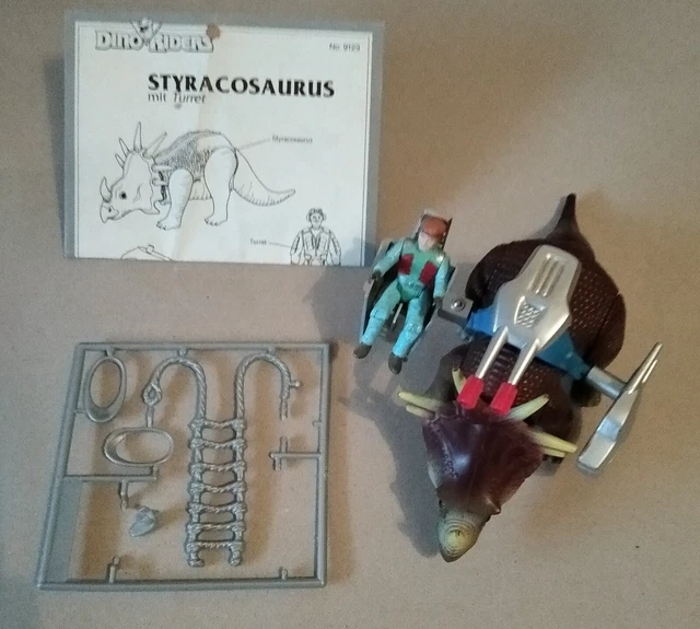 Styracosaurus Dino Riders DINO RIDERS STYRACOSAURUS mit Turret und Anleitung auf deutsch, Tyco ...