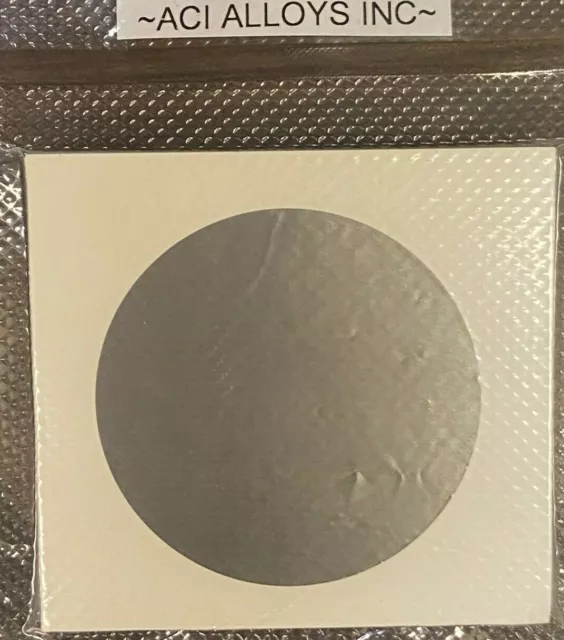 Nickel SEM Sputter target: Ni 99% pure, 54mm diameter x 0.05mm thick