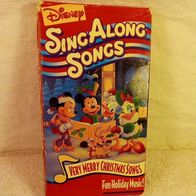 VHS DISNEYS SING Along Songs Very Merry Christmas Songs (VHS 1997