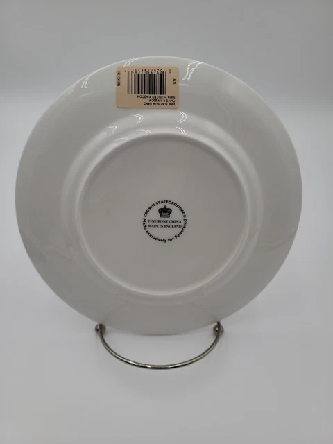 Crown Staffordshire Bone China Platinum Band 8" Salad Plate Federated Store 3