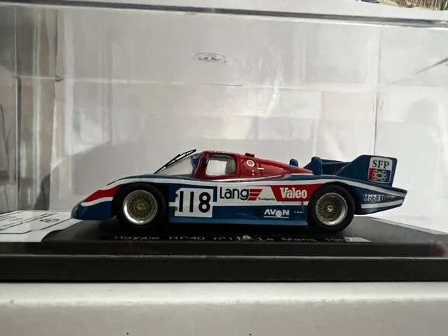 Miniature No Spark Royale RP 40 N°118 – 24h Du Mans 1987 – échelle 1/43 GCAM édition Limitée