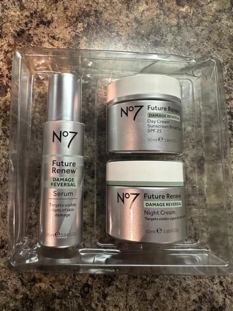 No7 Future Renew Damage Reversal System Kit Dated 9/2025 Authentic