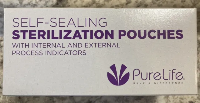 Dental Self-Sealing Sterilization Pouch Medical Seal Pouches Autoclave 2.25 x 4