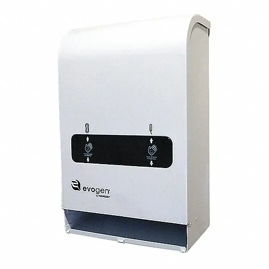EVOGEN EVNT4 No-Touch Dual Sanitary Napkin/Tampon Dispenser, White