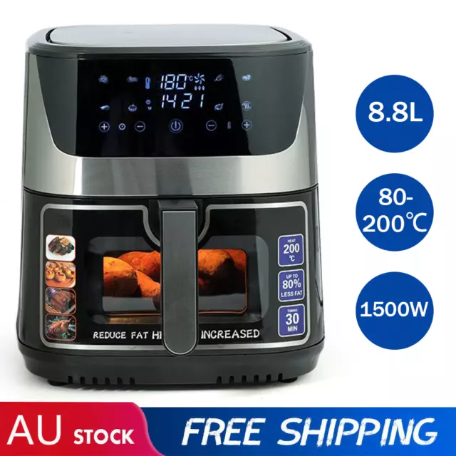 Air Fryer 8-10L LCD Fryers Kitchen Oven Airfryer Oil Free Healthy Cooker Cooking 2