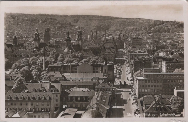 Ak, Ansichtskarte, Stuttgart, Blick vom Bahnhofsturm (BM)50996