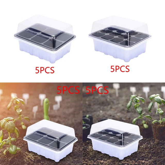 Plateaux De Démarrage De Graines Germination Grow Seed Trays 12 Grilles