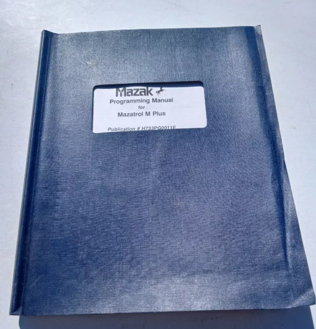 Mazak Programming Manual for Mazatrol M Plus OEM