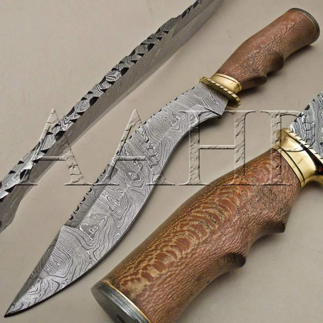 AAHP - 179, 15 Inches Handmade Damascus Kurki Knife with Approx 10 inch Blade