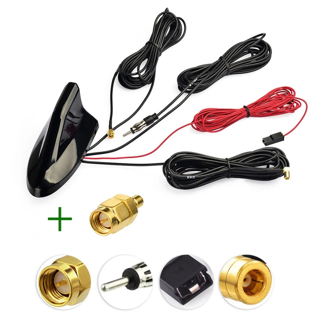 Cavo Prolunga Per Antenna Autoradio FM – Accessorio Universale, Plug And Play, Nero, In ABS