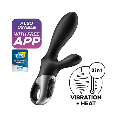 Vibrador Potente Con Calor Heat Climax + Con App Satisfyer Preto Mujer Y Hombre