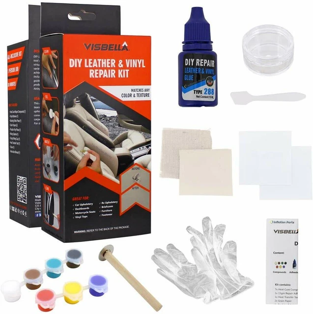 DIY LEATHER VINYL Repair Kit Compound Color Seat Restorer Sofa Car