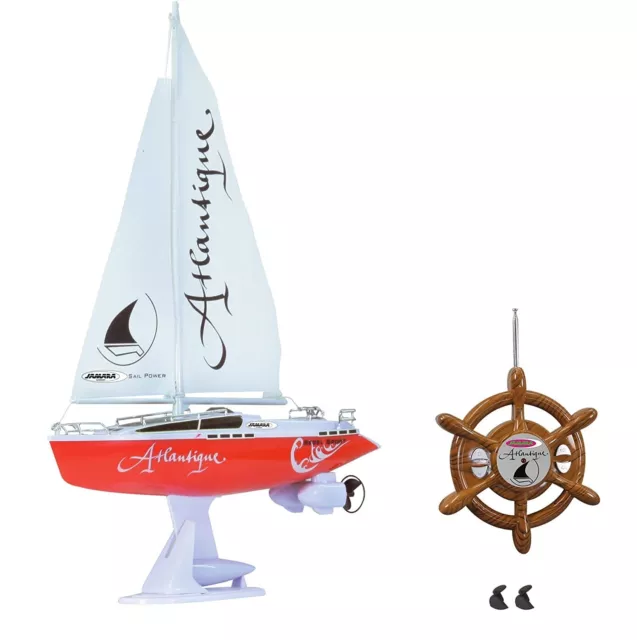 Jamara 40250 Atlantique 2CH RTR Sailing Boat, 27 MHz, Multi Color