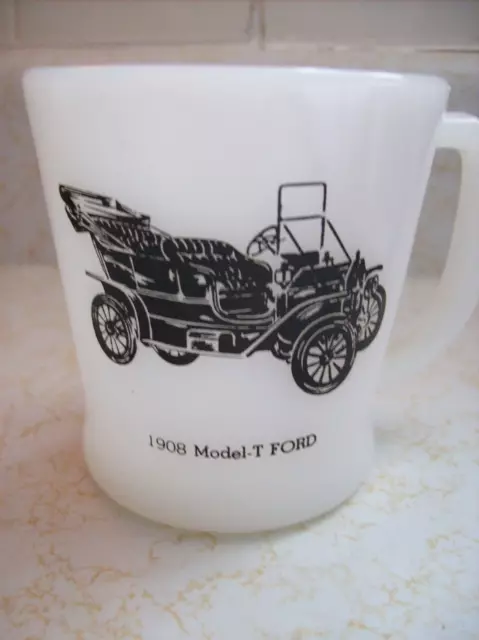 Vintage Fire King Classic Car Mug