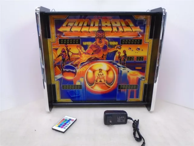 Bally Gold Ball Pinball Head LED Display light box