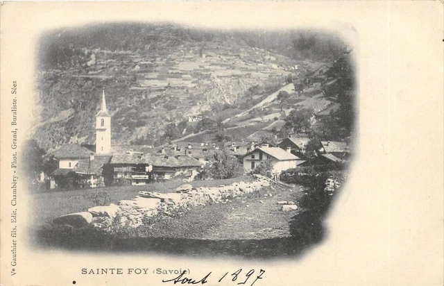 CPA 73 SAINTE FOY (SAVOY) (Back Undivided)