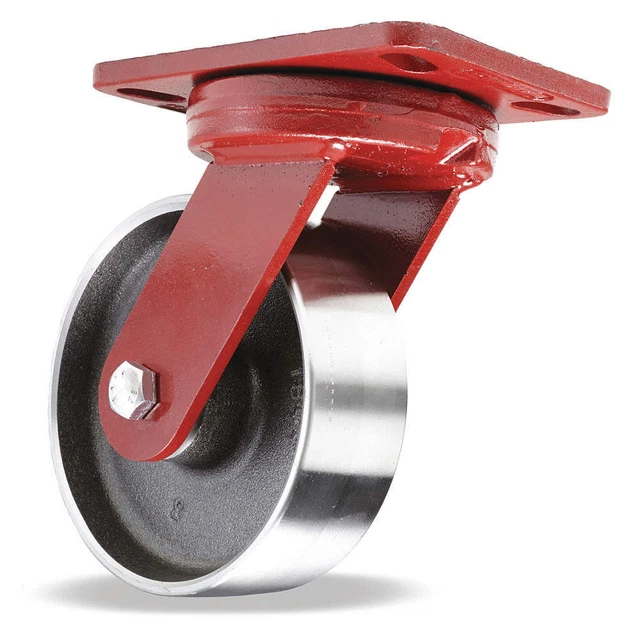 HAMILTON S-ZFHS-6FSB Kingpinless Plate Caster,Swivel,2500 lb.