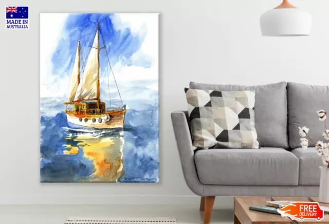 Ship Sailing on Sea Painting Wall Canvas Home Decor Australian Made Quality