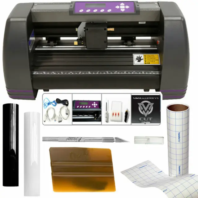 USCutter 14" Craft Vinyl Cutter MH Bundle - Sign Making Kit, Design/Cut Software
