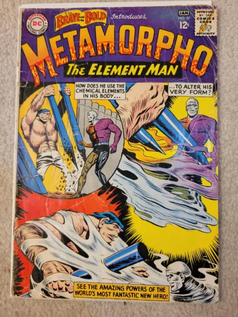 Brave and the Bold #57 (1965) 1st Appearance Of Metamorpho. DCU James Gunn! 🔥