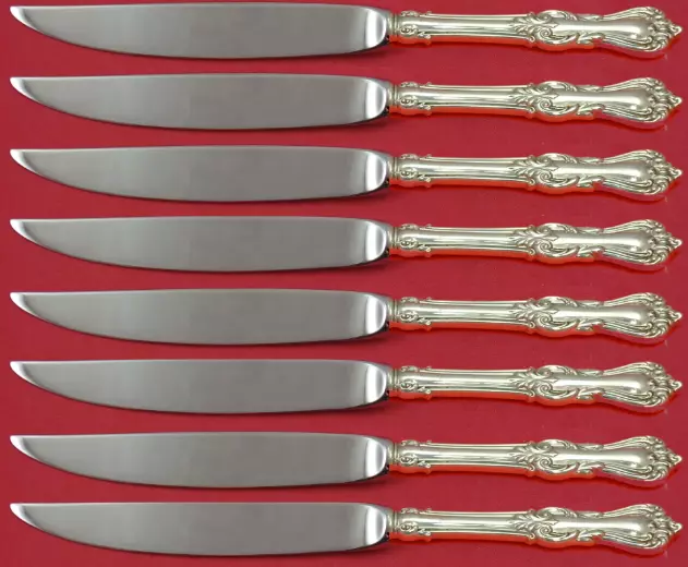 Marlborough by Reed & Barton Sterling Silver Steak Knife Set 8pc Not Serr Custom