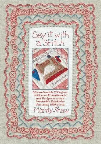 Mandy Shaw Say it with a Stitch (Taschenbuch)