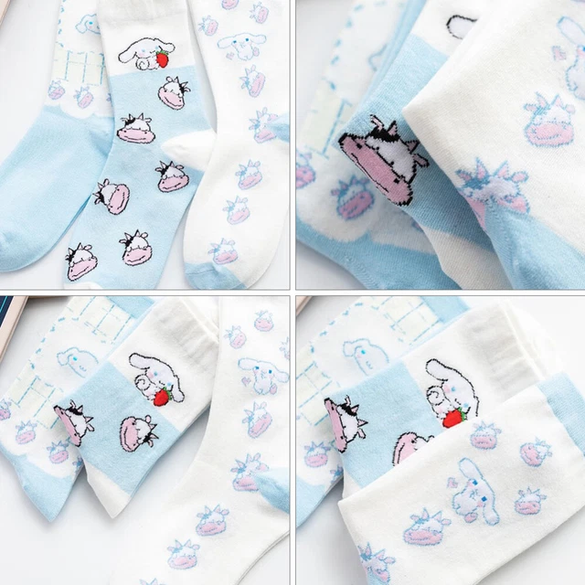 3 Pairs femmes pantoufle chaussettes bas de veau pour femmes Vache Chaussettes C 2