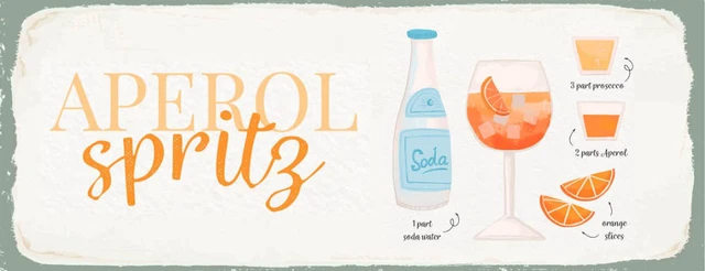 Aperol Spritz Neon Schild - Coole Bar-Deko Für Zuhause