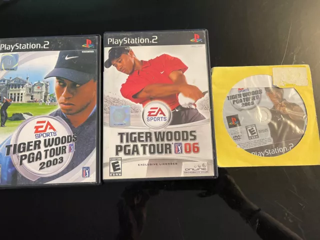 Tiger Woods PGA Tour Sony PlayStation 2 PS2 Video Game Bundle