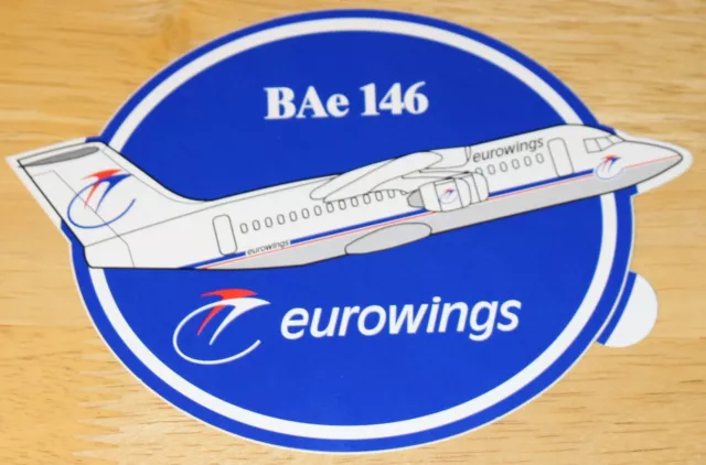 Eurowings (Germany) British Aerospace BAe 146 Airline Sticker